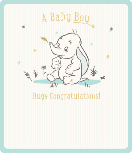 Picture of A BABY BOY DUMBO CARD